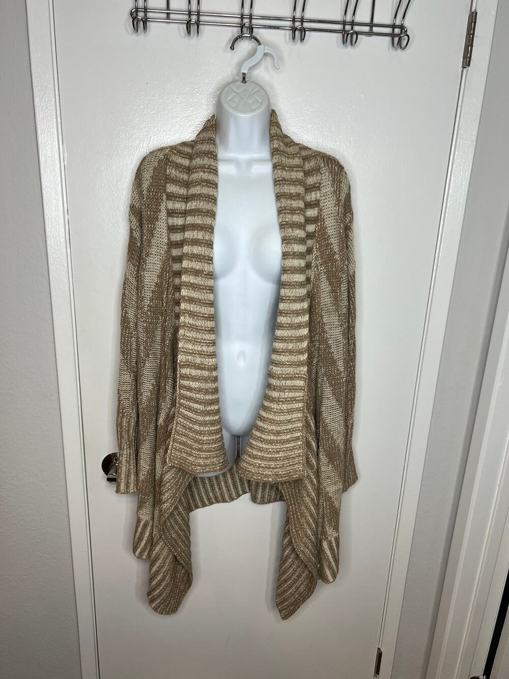 Anthropologie Staring At Stars Women's Chevron Open Cardigan Sweater ~ Size M